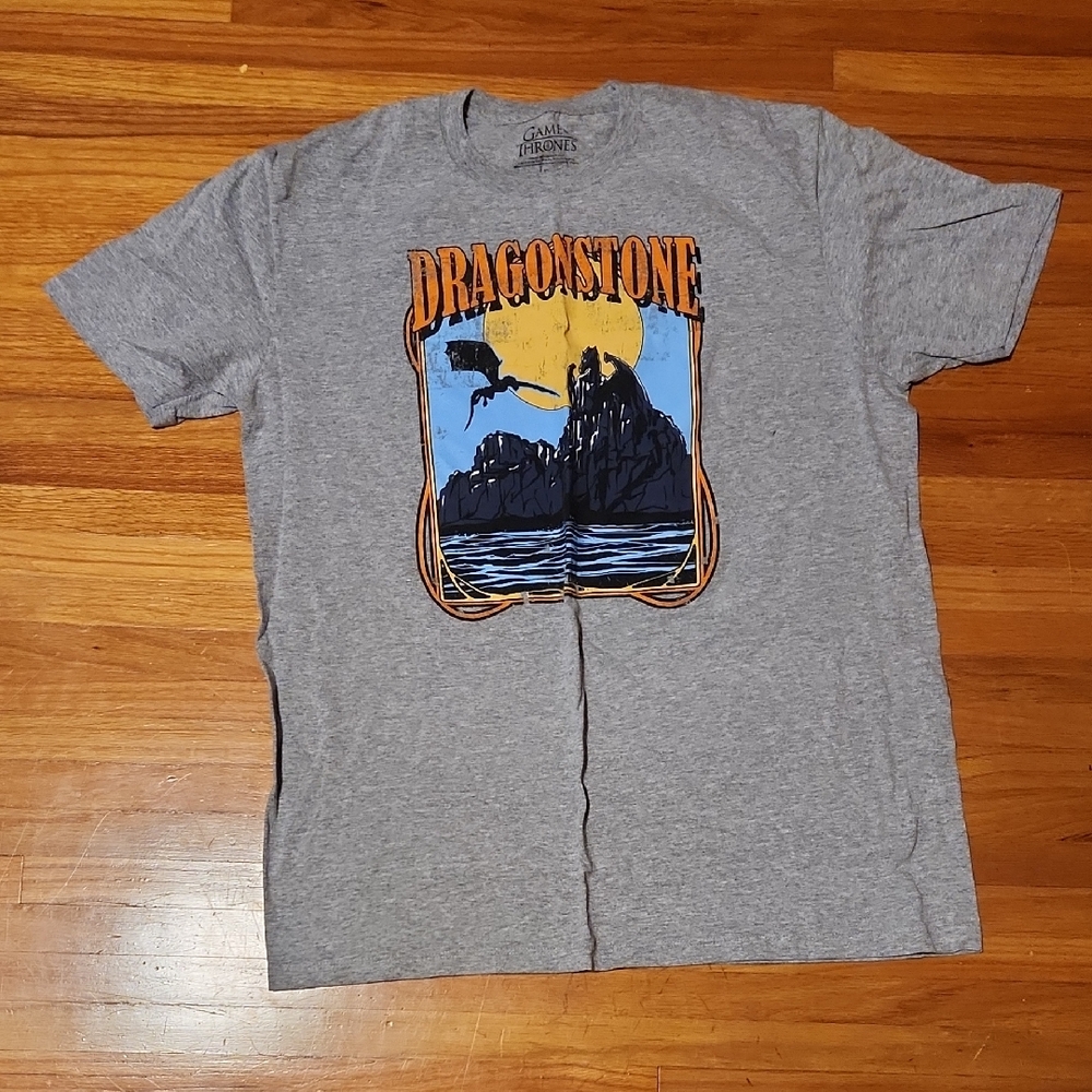 Gray Dragonstone Graphic T-Shirt